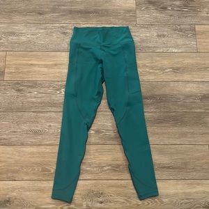 Curvesncombatboots teal leggings